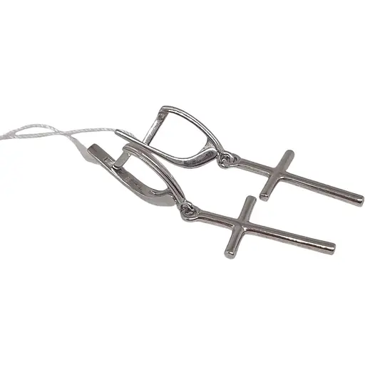 Серебряные серьги Ирий Крестики. 4746