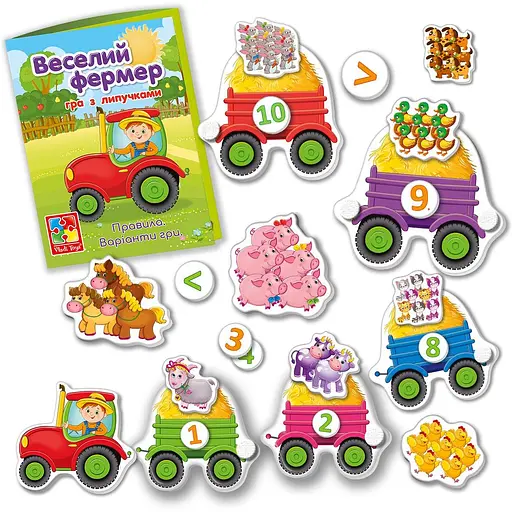 Розвиваюча гра Vladi Toys з липучками. Веселий фермер (VT2100-13) - фото 3