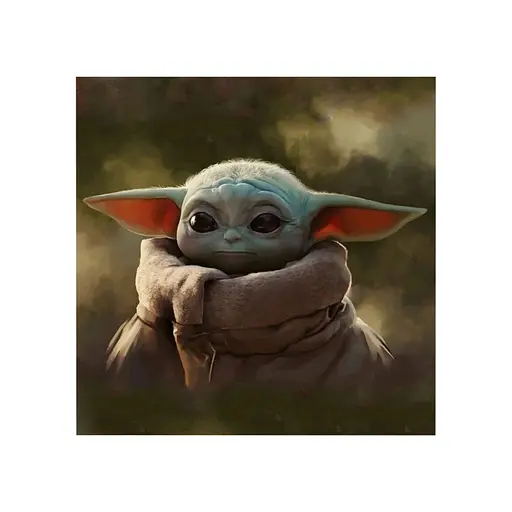 Постер на ПВХ "Yoda Grogu Portrait" UkrPoster 2200550041 без рамки 50х50 см - фото 1