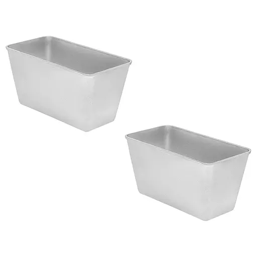 Форма хлібна для випічки стандартного хліба у вигляді цеглинки Л7 алюміній (22х11х11.5 см) 2, Полімет Сірий 86430 - фото 1