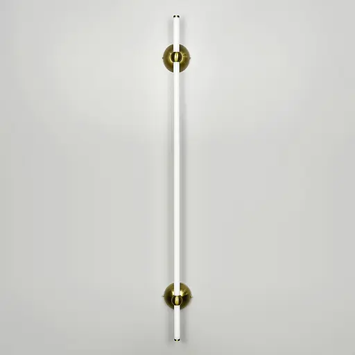 Лінійне бра у латунному корпусі з двома кріпленнями 120 см Арт. WJ 023/1200-2 AB Line F - фото 4