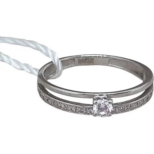 Золотое кольцо Семейные драгоценности с фианитами. 111621 18