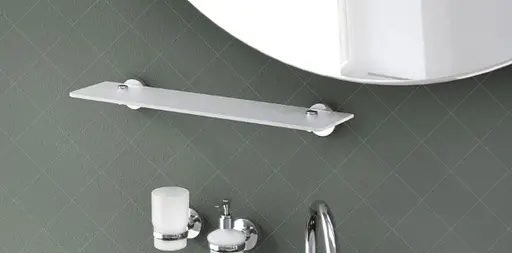 Скляна полиця у ванну Gedy Felce (FE19-13-55) - фото 5