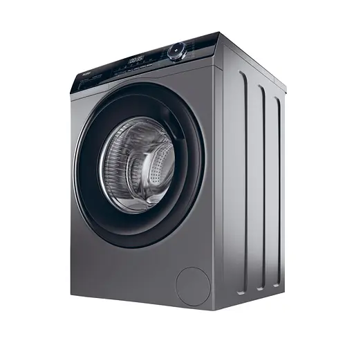 Стиральная машина Haier фронтальная 9 кг 1400 A+++ 60 см дисплей пара инвертор люк черный прямой привод серебристый - фото 4