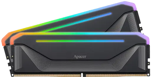 Оперативная память Apacer 32GB (2x16GB) DDR5 5200MHz NOX RGB Silver (AH5U32G52C522NWAA-2) - фото 1