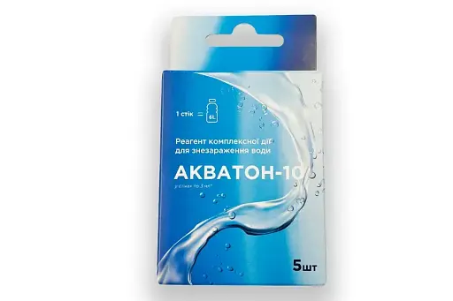 Средство для обеззараживания воды Акватон -10 коробка №5 - фото 2