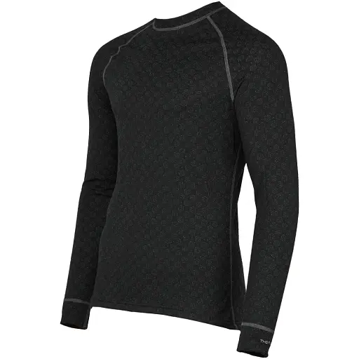 Термосветр Thermowave Merino Xtreme Long-Sleeve L Чорний - фото 3