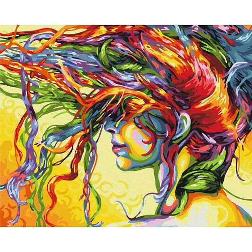 Картина за номерами Дівчина. Арт Brushme 40x50 см кольорова 000277112