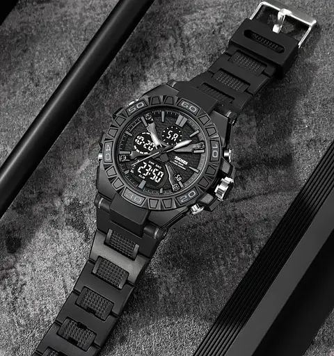 Часы мужские наручные спортивные Skmei 2220 (Черный) - фото 5