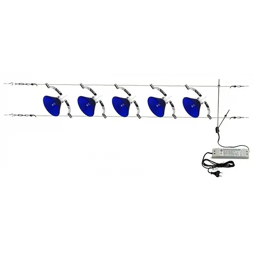 Светильник струнный Brille HTL-76/5 Blue система 176244 поворотный 
