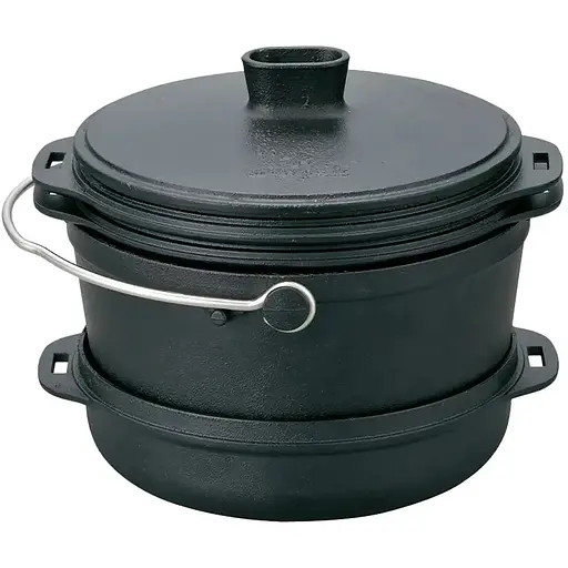 Печь чугунная Snow Peak CS-550 Cast Iron Duo Cooker - фото 2