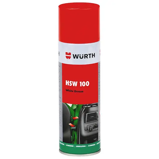 Смазка от скрипа Wurth HSW 100 с влагоотталкивающим эффектом 500 мл (0893104500) - фото 1