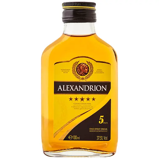 Міцний алкогольний напій Alexandrion 5 зірок 37.5% 0.1 л