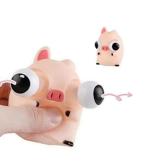 Гра антистрес, гума, витріщає очі, 7x5x6 см, C68844