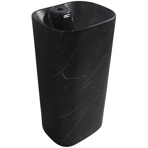 Умивальник підлоговий Mixxus Premium Diverse-1102 marble 460x380x840 мм з отвором під змішувач MP6576, Мармур - фото 1