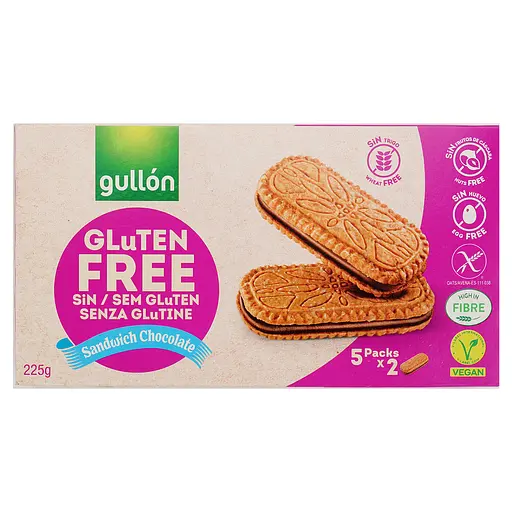 Уцінка. Печиво-сендвіч Gullon Sandwich Сhoco без глютену 225 г  