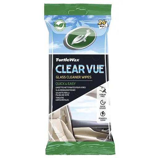 Серветки для очищення скла Turtle Wax Clearvue Glass Cleaner Wipes 24 шт.