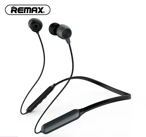 Бездротова Bluetooth стерео гарнітура Remax RB-S17 вакуумна Black - фото 6