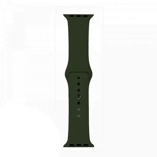 Ремешок Apple Watch Silicone 42/44/45/46/49 мм Dark Olive L (35) (34) - фото 2