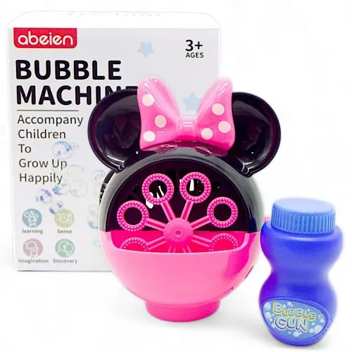 Машина для мильних бульбашок "Міккі" 99008 на батарейках, в коробці (6920109684298) - фото 1