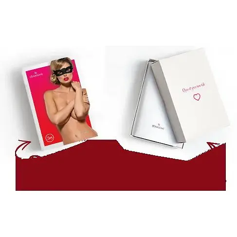 Мереживна маска Obsessive A700 mask, єдиний розмір, чорна - фото 4