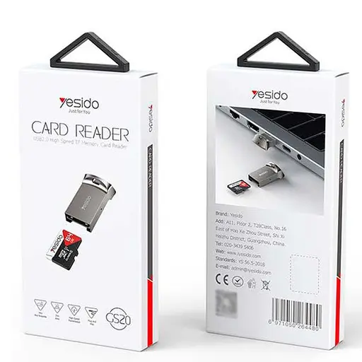 OTG перехідник Yesido GS20 USB to TF card - фото 2