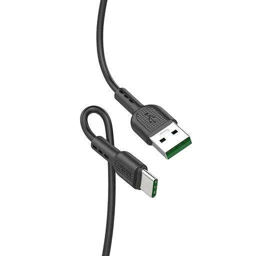 Кабель HOCO X33 Type-C 5A Surge charging data cable Black - фото 5