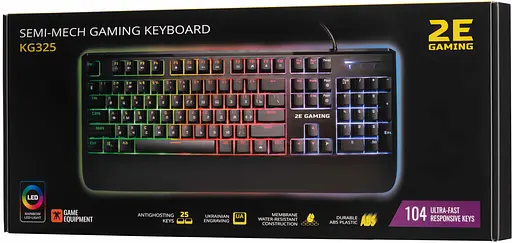 Клавіатура 2E Gaming KG325 LED Black (2E-KG325UB) - фото 8