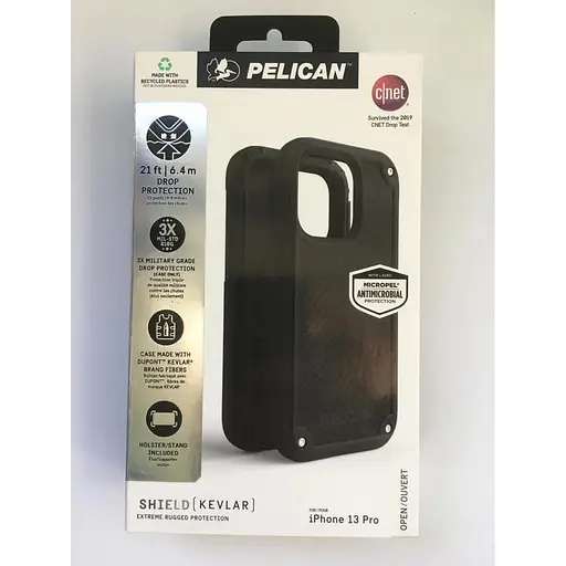 Протиударний чохол з кліпсою Pelican Shield Kevlar для iPhone 13 Pro Black аналог OtterBox Defender - фото 2