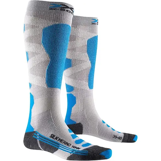 Носки X-Socks Ski Silk Merino 4.0 Women 35-36 Серый/Голубой (1068-XS-SSKMW19W 35-36 W0)