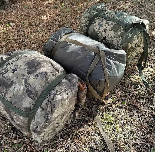 Зимний спальный мешок Tulumu 180х70 +25 см капюшон (до -35С) Хаки - фото 5