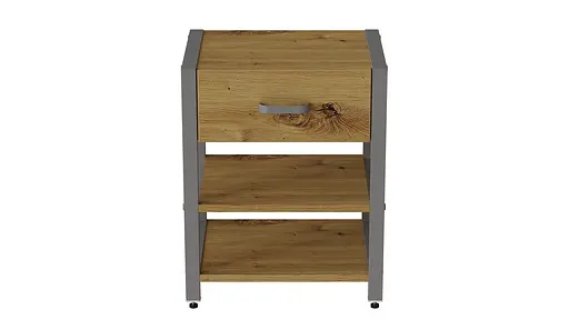 Тумба універсальна Ferrum-decor Вів'єн 1/2 50x41x40 сірий ДСП Дуб Артізан 16мм (FRD-104135) - фото 5