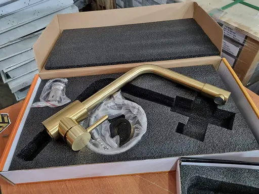 Cмеситель для кухни из нержавеющей стали золотой Nett WG-33 Золотой - фото 4