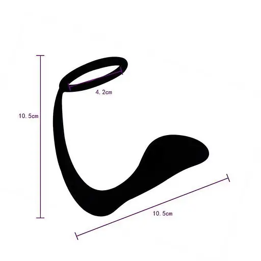 Масажер простати з кільцем для чоловічої ерекції 11 см. K000470 - фото 4