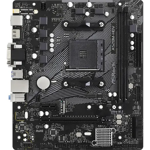Материнська плата ASRock A520M-HDV [136443] - фото 2