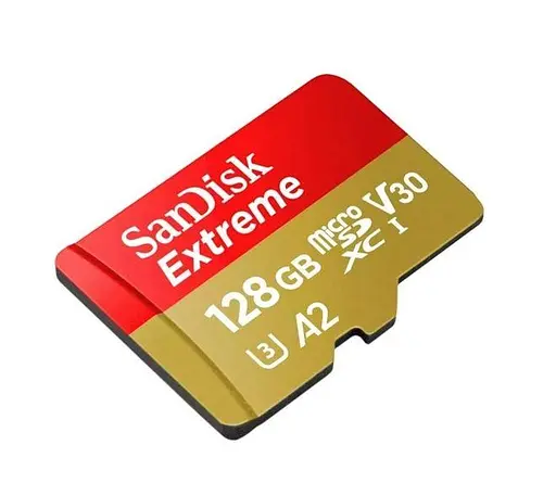 Карта памяти SanDisk microSDXC (UHS-1 U3) Extreme For Action Cams and Drones A2 128 ГБ - фото 2