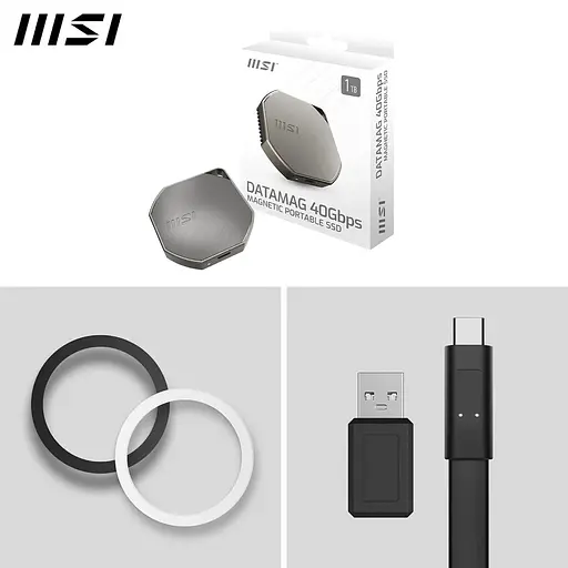 Накопитель SSD MSI SSD 1TB DataMag USB 4 (S78-440L3B0-P83) - фото 5