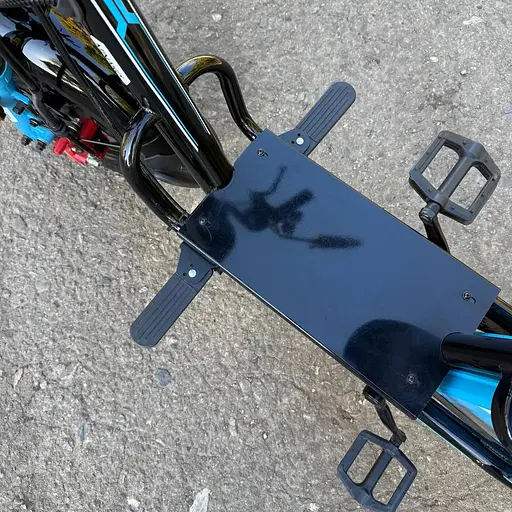 Электровелосипед Minako Monster NEW (1000W, 60V, 26Ah) Гидравлический тормоз +Раскладной Багажник/сиденья Черно-Синий - фото 11