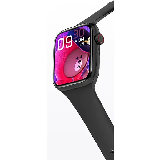 Умные часы Lemfo M7 Plus c беспроводной зарядкой и Bluetooth-звонками Черные - фото 5
