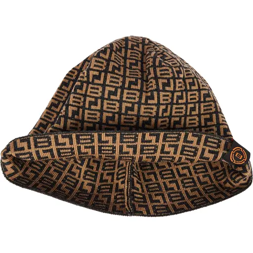 Шапка Brain с паттерном 56 Black/brown - фото 4
