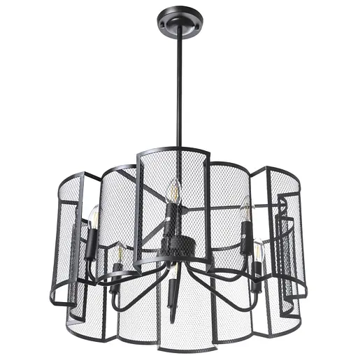 Люстра Brille лофт E14 40W BK (BL-400S/6)