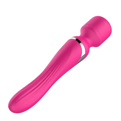 Вібратор B - Series Fox Dual Massager Pulsator 22.6 см (рожевий) - фото 18