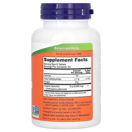 Спіруліна 500 мг у таблетках №200 Now Foods Spirulina - фото 2