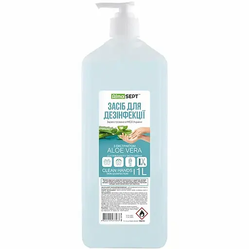 Засіб для дезинфекції рук AlmaSept Aloe vera 1 л - фото 1