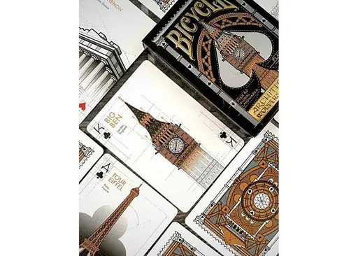 Карти гральні United States Playing Card Company Bicycle Architectural Wonders Of The World (Bicycle Premium) (02541) - фото 6