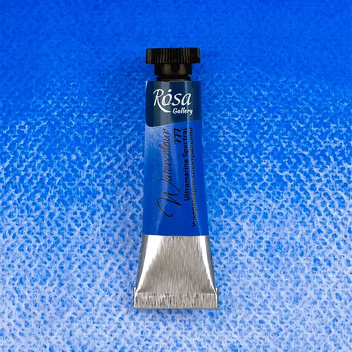 Краска акварельная Ультрамарин спектральный (777) туба 10 мл Rosa Gallery - фото 2