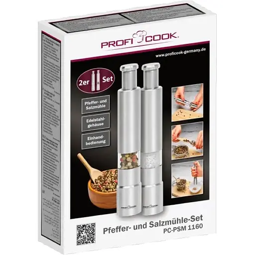 Измельчитель соли и перца 2в1 Profi Cook PC-PSM 1160 Германия - фото 1