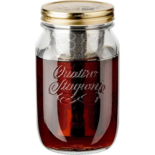 Банка для холодного заварювання BREWJAR, банка з двошаровим фільтром для холодної кави та чаю (1000 мл)