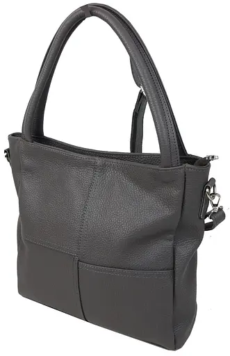 Женская кожаная сумка на двух ручках Borsacomoda 29х28х10 см sum0026801 - фото 3