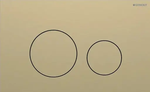 Клавіша змиву Geberit Sigma40 Round латунь matt 115.628.QF.1, Золотий - фото 1